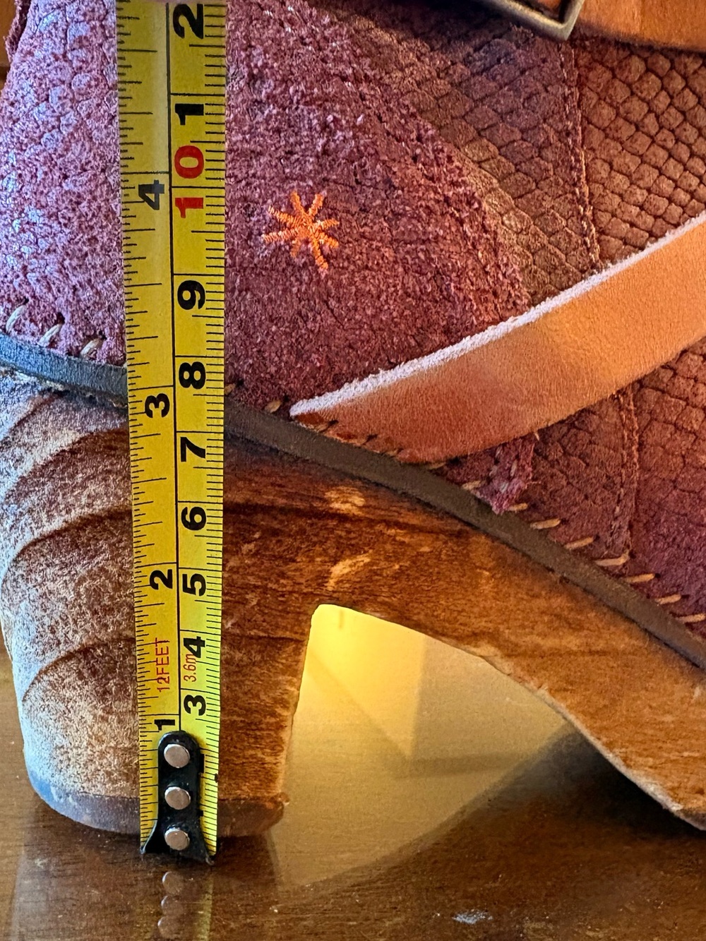 ART Red-Brown Suede 3” heel booties - Picture 7 of 7